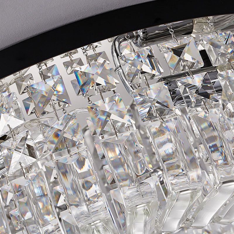 Modern Crystal Ceiling Light Creative Flush Mount Light Fixture for Bedroom