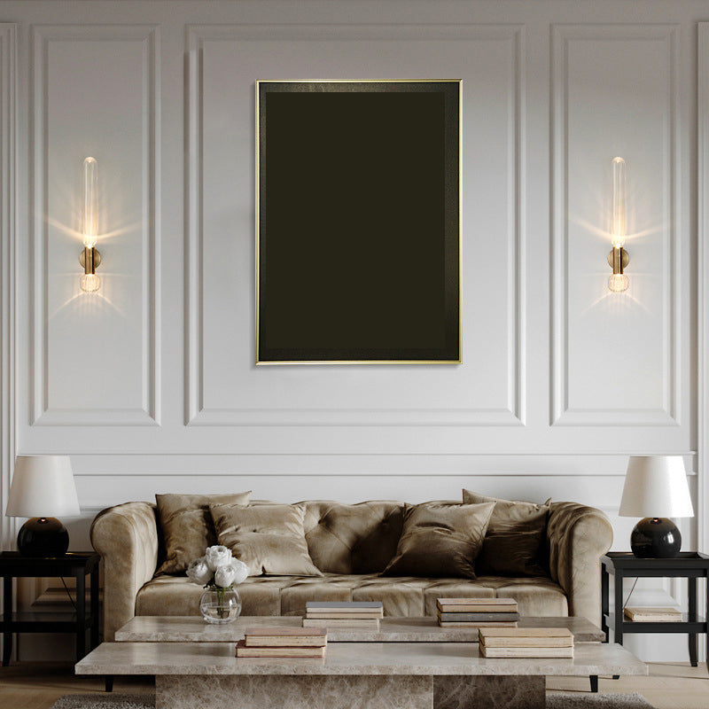 1 Light Cylinder Wall Lighting Fixtures Modern Style Glass Wall Mounted Lamps