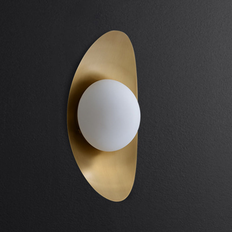 1 Light Globe Wall Lighting Fixtures Modern Style Glass Wall Mounted Lamps