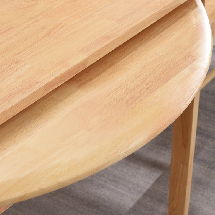 Solid Wood Dining Table Modern Extendable Furniture with 4 Legs for Home