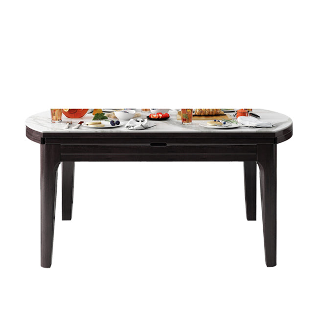 4 Legs Dining Table Sintered Stone Top Table for Home Kitchen Dinner