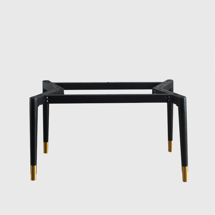 Rectangle Luxury Dining Table Grey Sintered Stone Top Table with 4 Legs