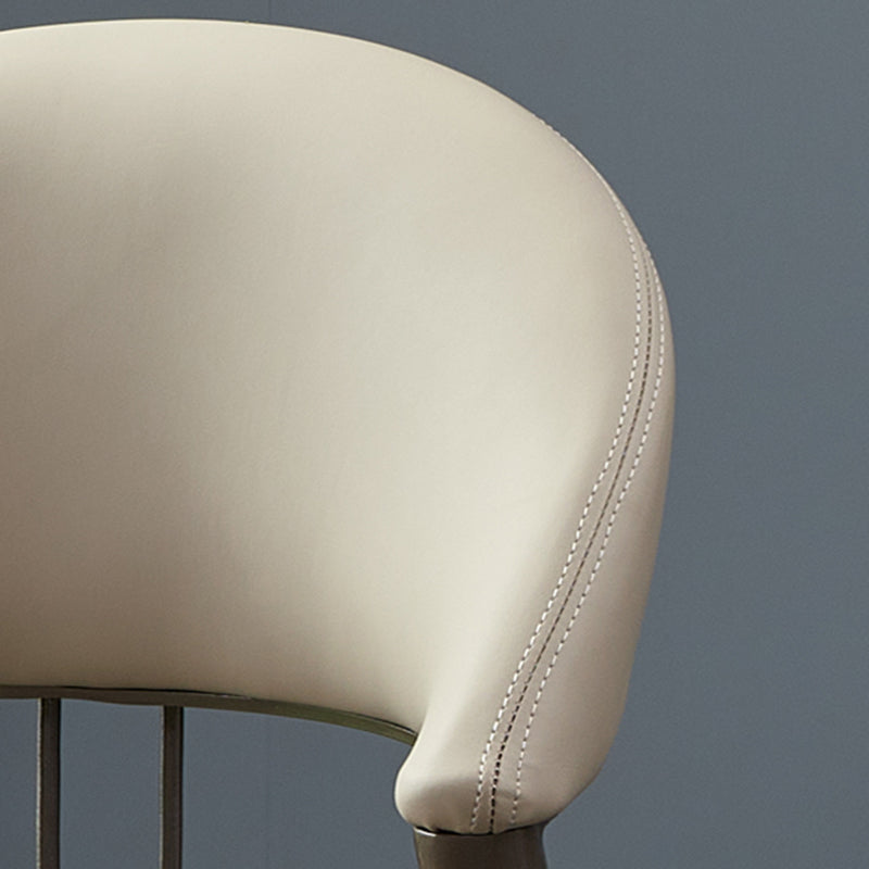 Metal Industrial Dining Chair Matte Finish Open Back Side Chair