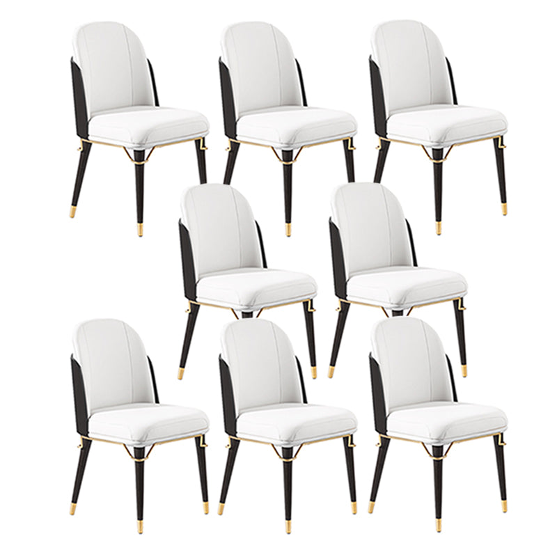 Glam Upholstered Dining Accent Chair Parsons Dining Side Chair