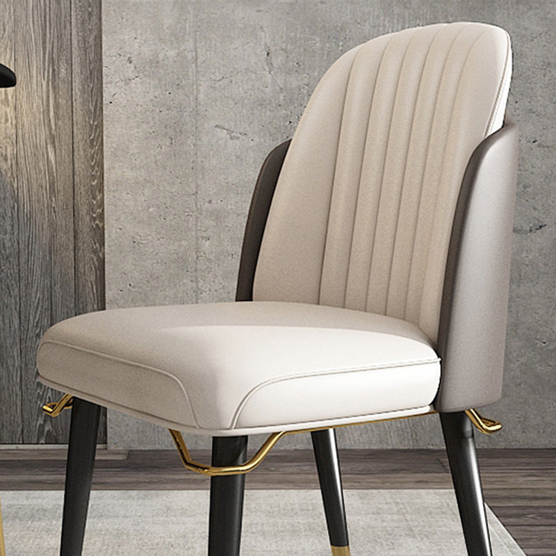 Glam Upholstered Dining Accent Chair Parsons Dining Side Chair