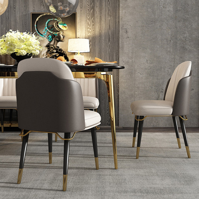 Glam Upholstered Dining Accent Chair Parsons Dining Side Chair
