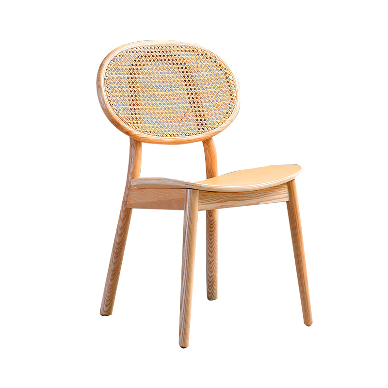 Traditional Style Dining Chair Solid Wood Open Back Dining Side Chair