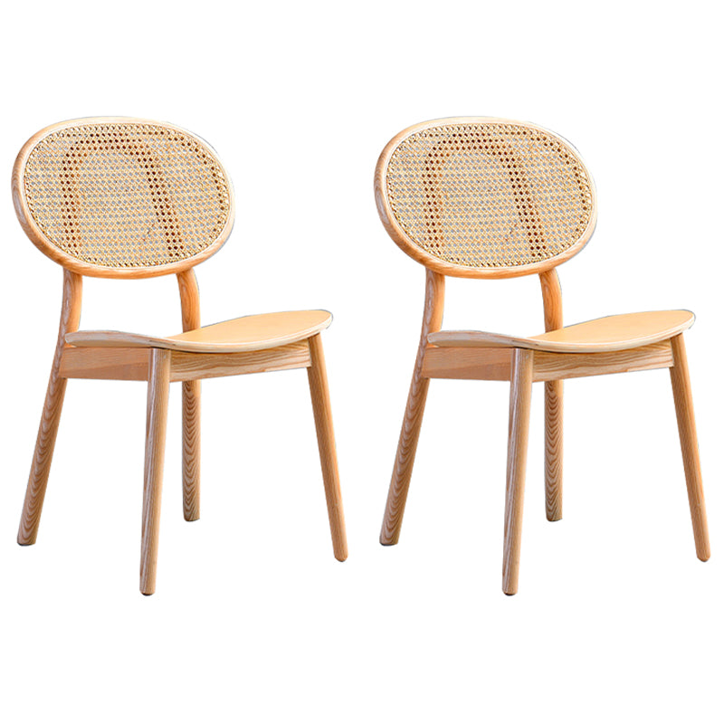 Traditional Style Dining Chair Solid Wood Open Back Dining Side Chair