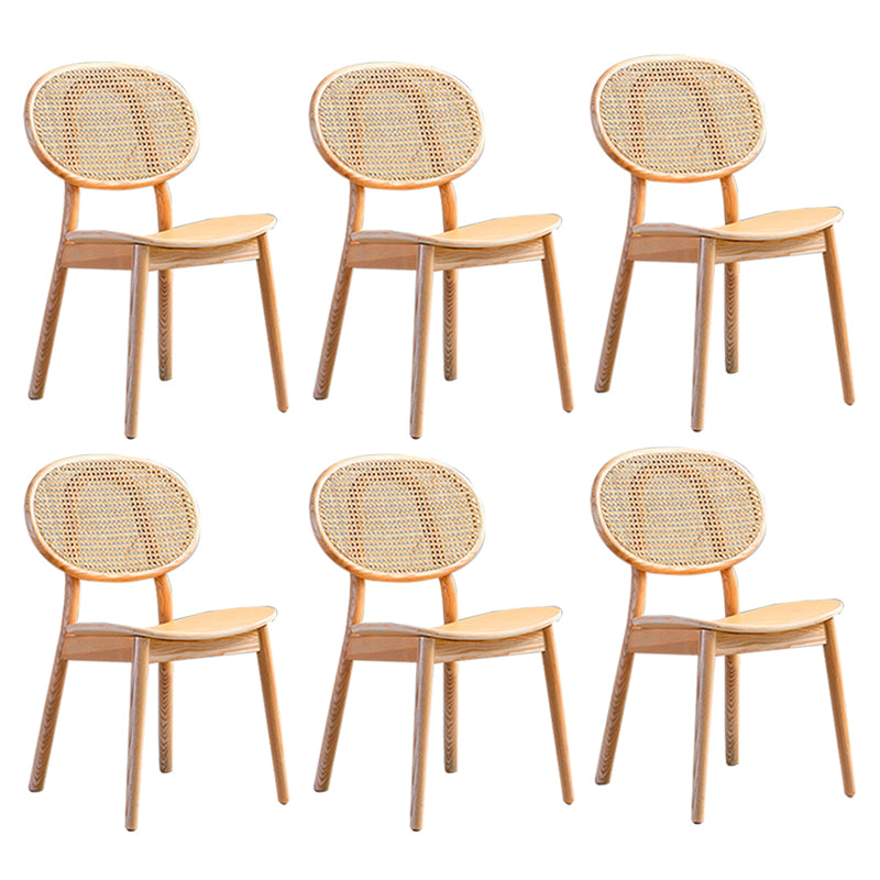 Traditional Style Dining Chair Solid Wood Open Back Dining Side Chair