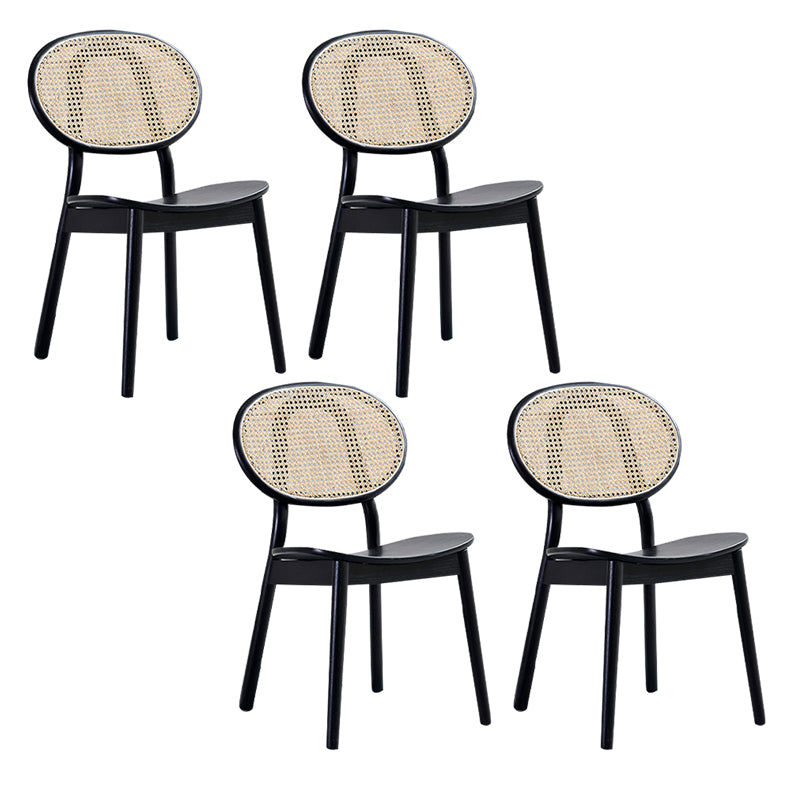 Traditional Style Dining Chair Solid Wood Open Back Dining Side Chair