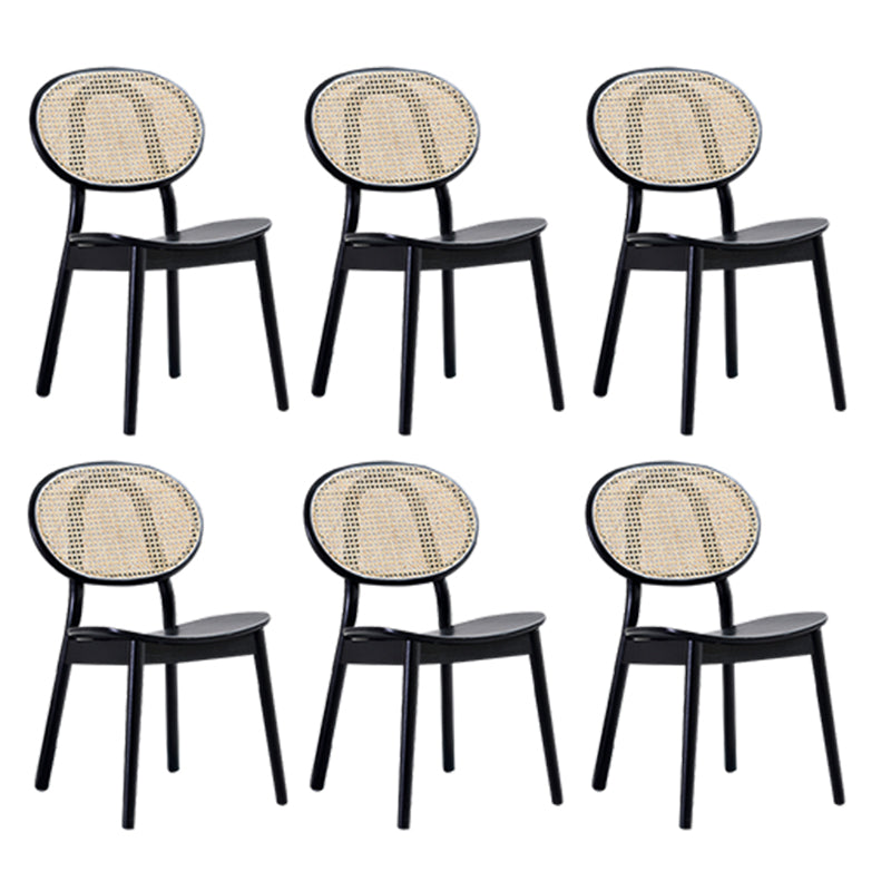 Traditional Style Dining Chair Solid Wood Open Back Dining Side Chair