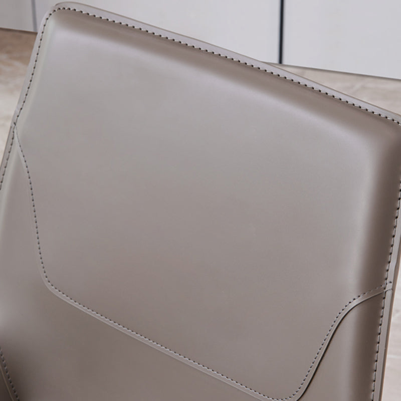 Modern Style Dining Chair Armless Dining Chairs with Metal Legs for Kitchen