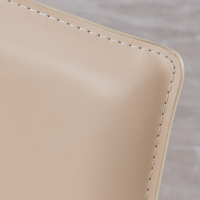 Modern Style Dining Chairs Armless Dining Chair with Metal Legs for Kitchen