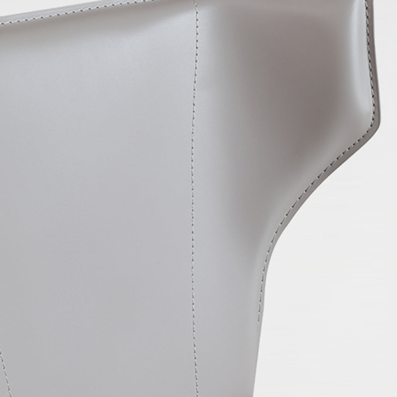 Modern Style Dining Chair Armless Dining Chair with Metal Legs for Kitchen