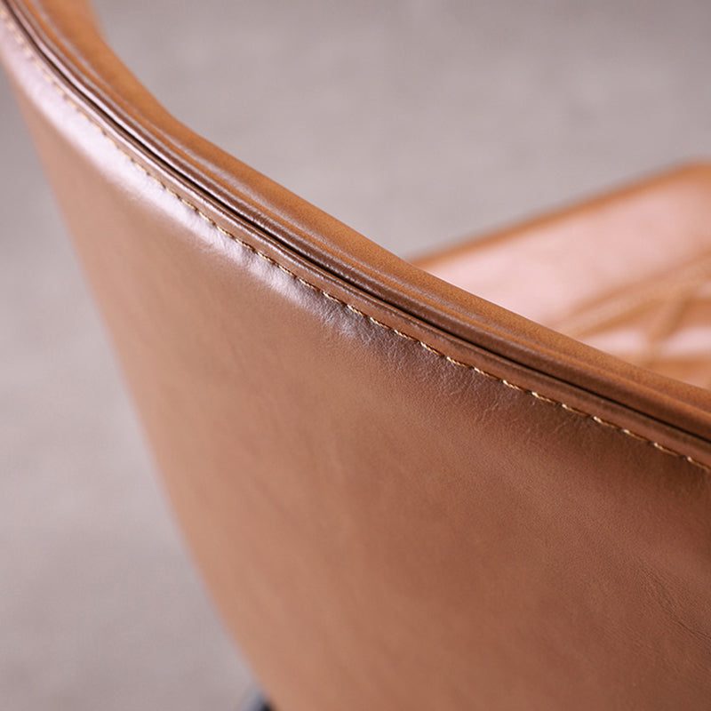 Industrial Style Dining Chairs Armless Dining Chair with Metal Legs for Kitchen