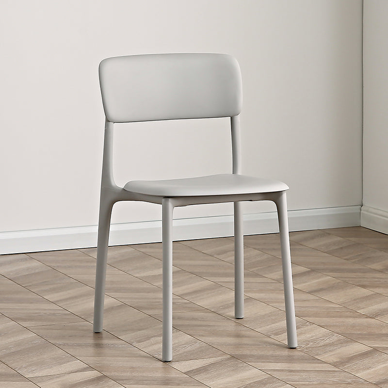 Open Back Dining Side Chair Plastic Side Chair for Kitchen Use