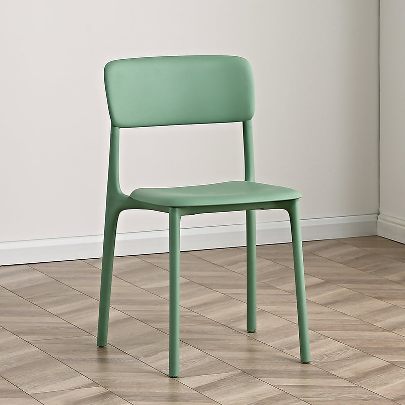 Open Back Dining Side Chair Plastic Side Chair for Kitchen Use