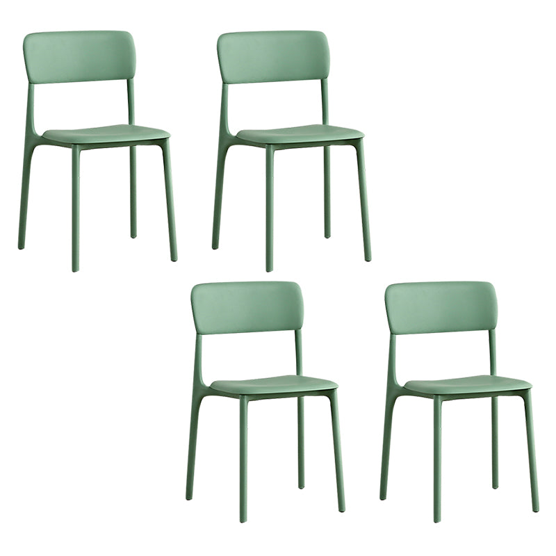 Open Back Dining Side Chair Plastic Side Chair for Kitchen Use