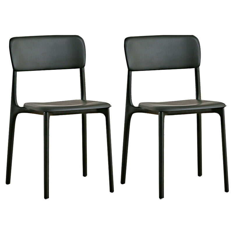 Open Back Dining Side Chair Plastic Side Chair for Kitchen Use