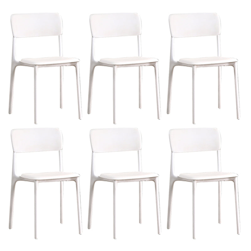 Open Back Dining Side Chair Plastic Side Chair for Kitchen Use