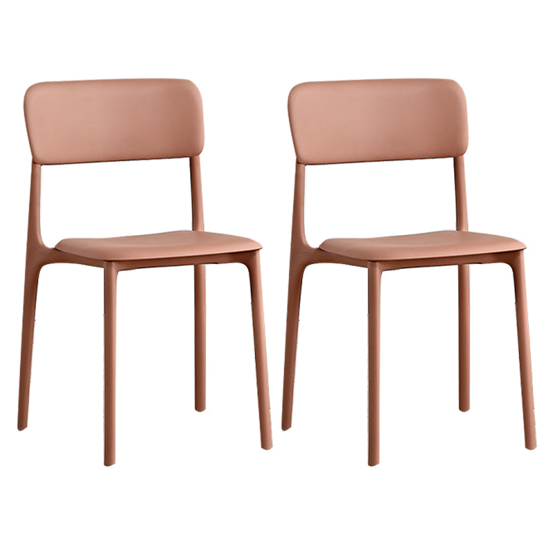 Open Back Dining Side Chair Plastic Side Chair for Kitchen Use