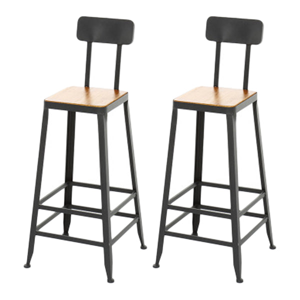 1/2/9 Pieces Industrial Solid Wood Bar Table Set Rectangular Counter Set for Home Use