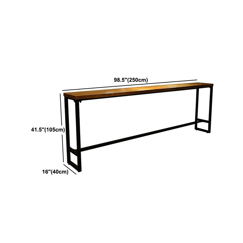 1/2/9 Pieces Industrial Solid Wood Bar Table Set Rectangular Counter Set for Home Use