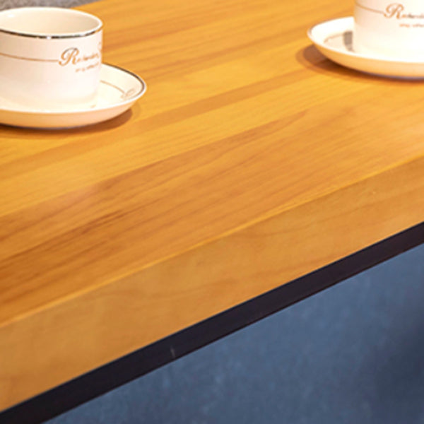 Modern 1/4/6/7 Pieces Bar Table Set Rectangle Wood Counter Table with High Stools for Cafe