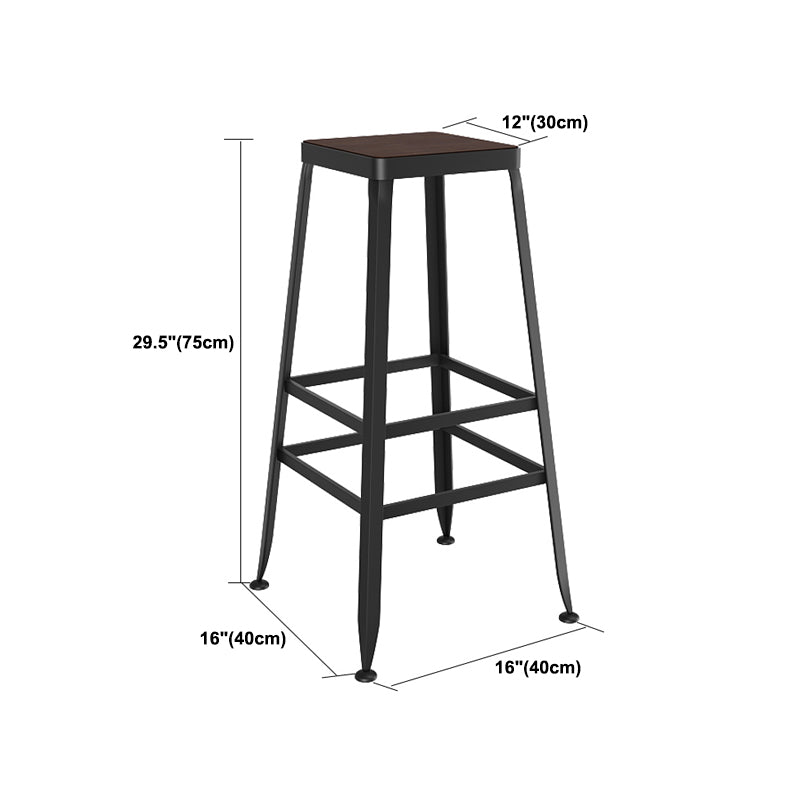 Modern 1/4/6/7 Pieces Bar Table Set Rectangle Wood Counter Table with High Stools for Cafe