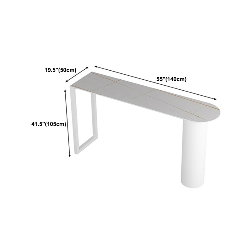 Free Form Bar Table Set 1/3/5 Pcs White Metal Base Bar Table and Stools