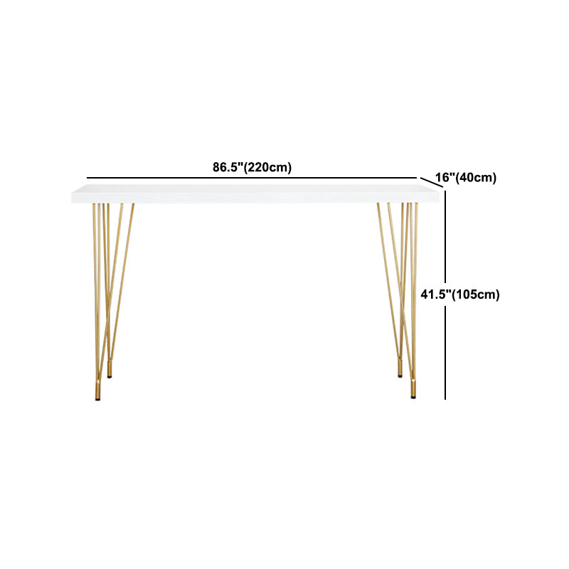 Glam Style 1/2/4 Pieces Faux Marble Bar Table Set Fixed Table Counter Set for Home Use