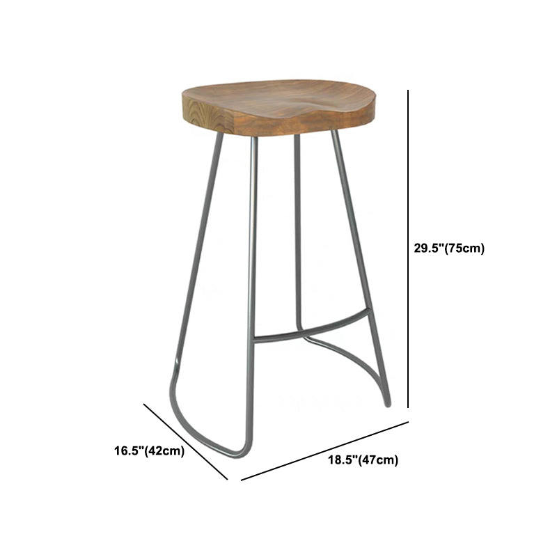 1/5 Pieces Modern Rectangular Pub Table Set Wooden Counter Table with Backless Stools