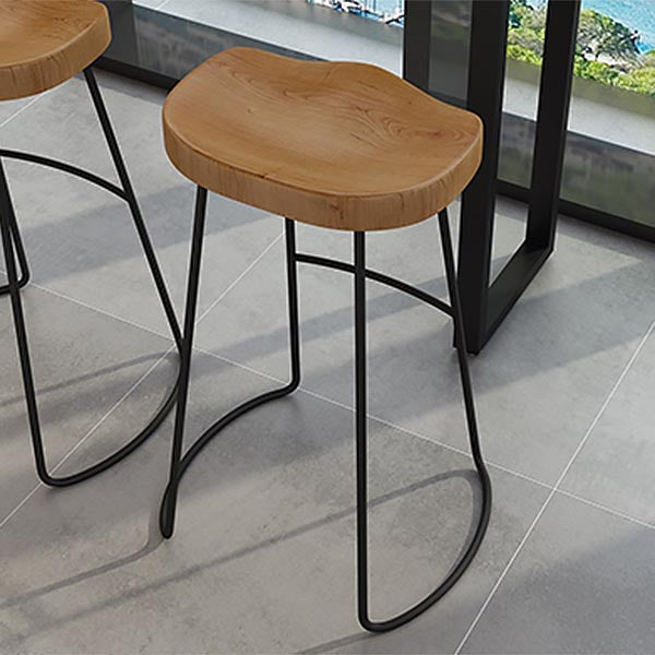 Modern Solid Wood Bar Table Set 1/4/7 Pcs Backless Full Natural Bar Stool