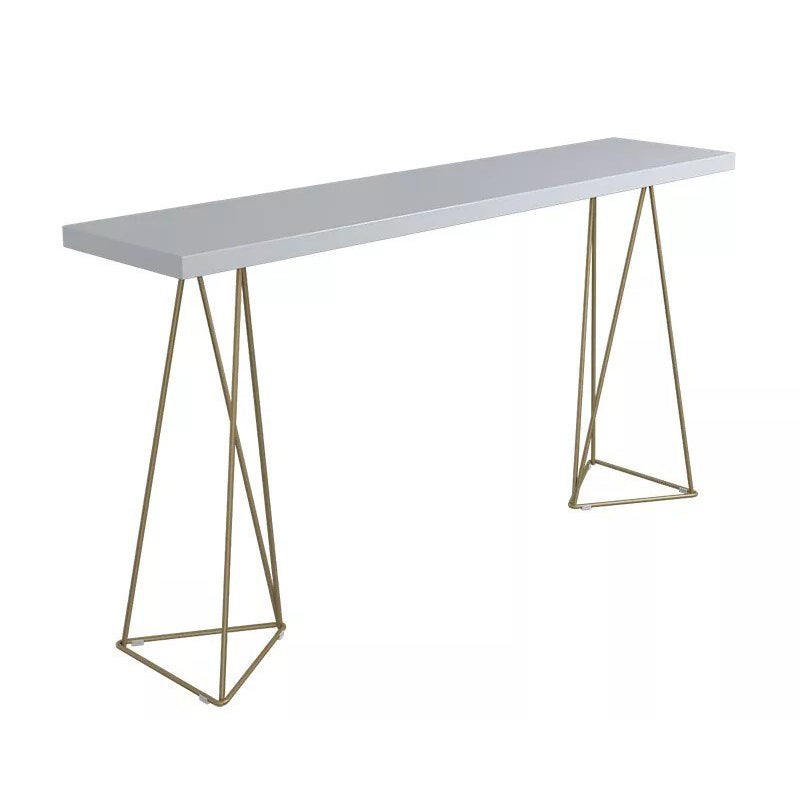 Luxurious Rectangular Pub Table Set 1/3/5 Pieces Wooden Counter Table with Backless Stools