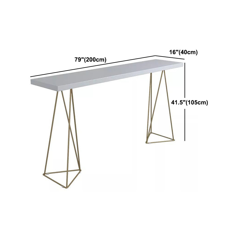 Luxurious Rectangular Pub Table Set 1/3/5 Pieces Wooden Counter Table with Backless Stools