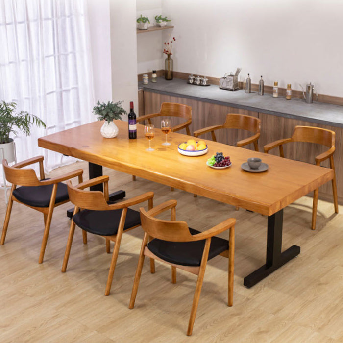 Modern Solid Wood Dining Table Set 1/2/4 Pieces Dining Set for Home Use