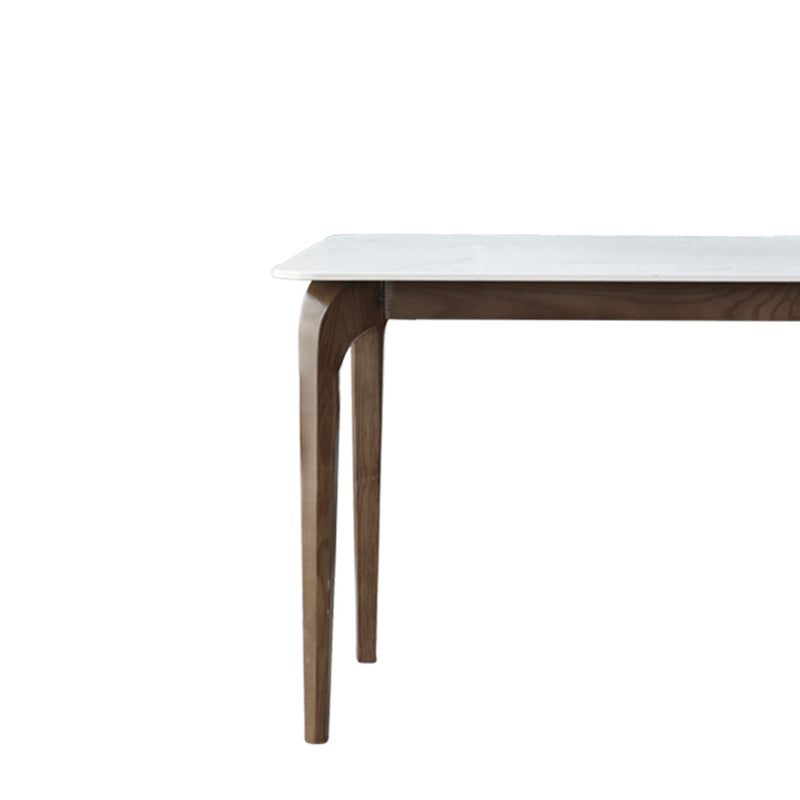 Contemporary Stone Rectangle Table Set 1/4/5 Pieces Dining Set for Home