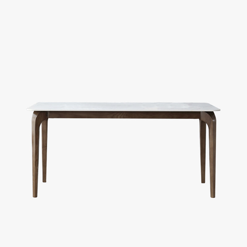 Contemporary Stone Rectangle Table Set 1/4/5 Pieces Dining Set for Home