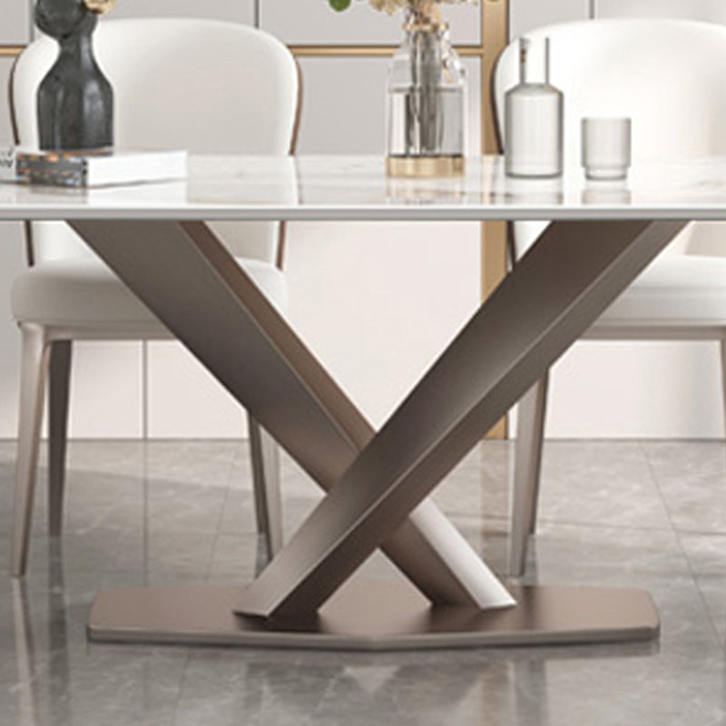 Designer Style 1/4/5/7 Pieces Rectangle Dining Set Sintered Stone Dining Room Table Set