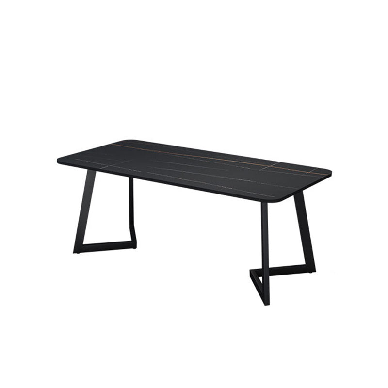 1/5/7 Pieces Dining Set Contemporary Rectangle Sintered Stone Table Set