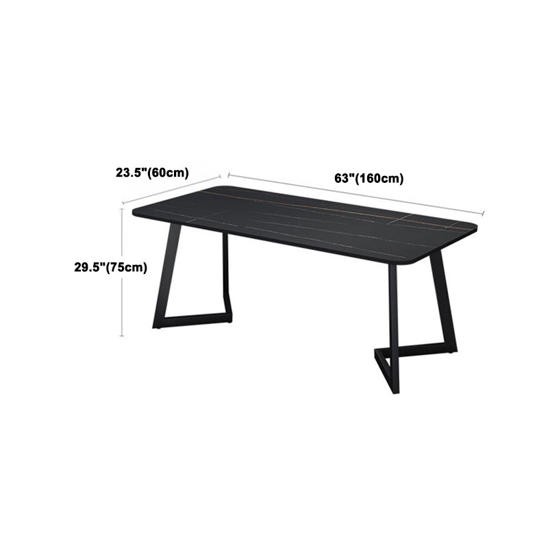 1/5/7 Pieces Dining Set Contemporary Rectangle Sintered Stone Table Set