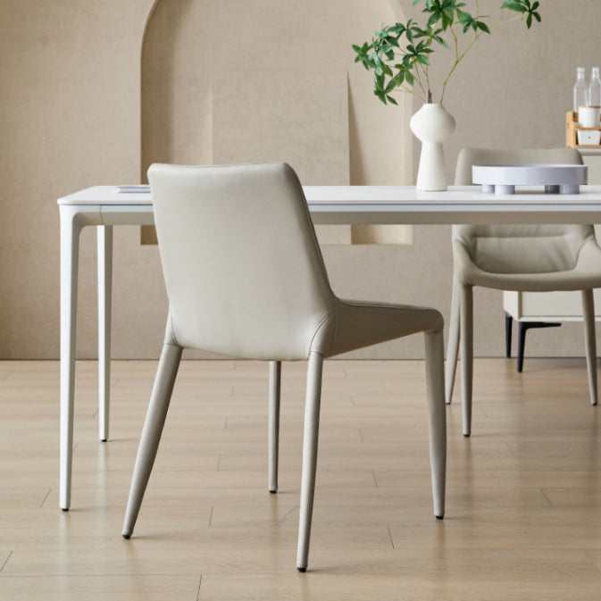 Modern Sintered Stone Dining Table Set White 1/2/5/7 Pieces Dining Set for Home Use