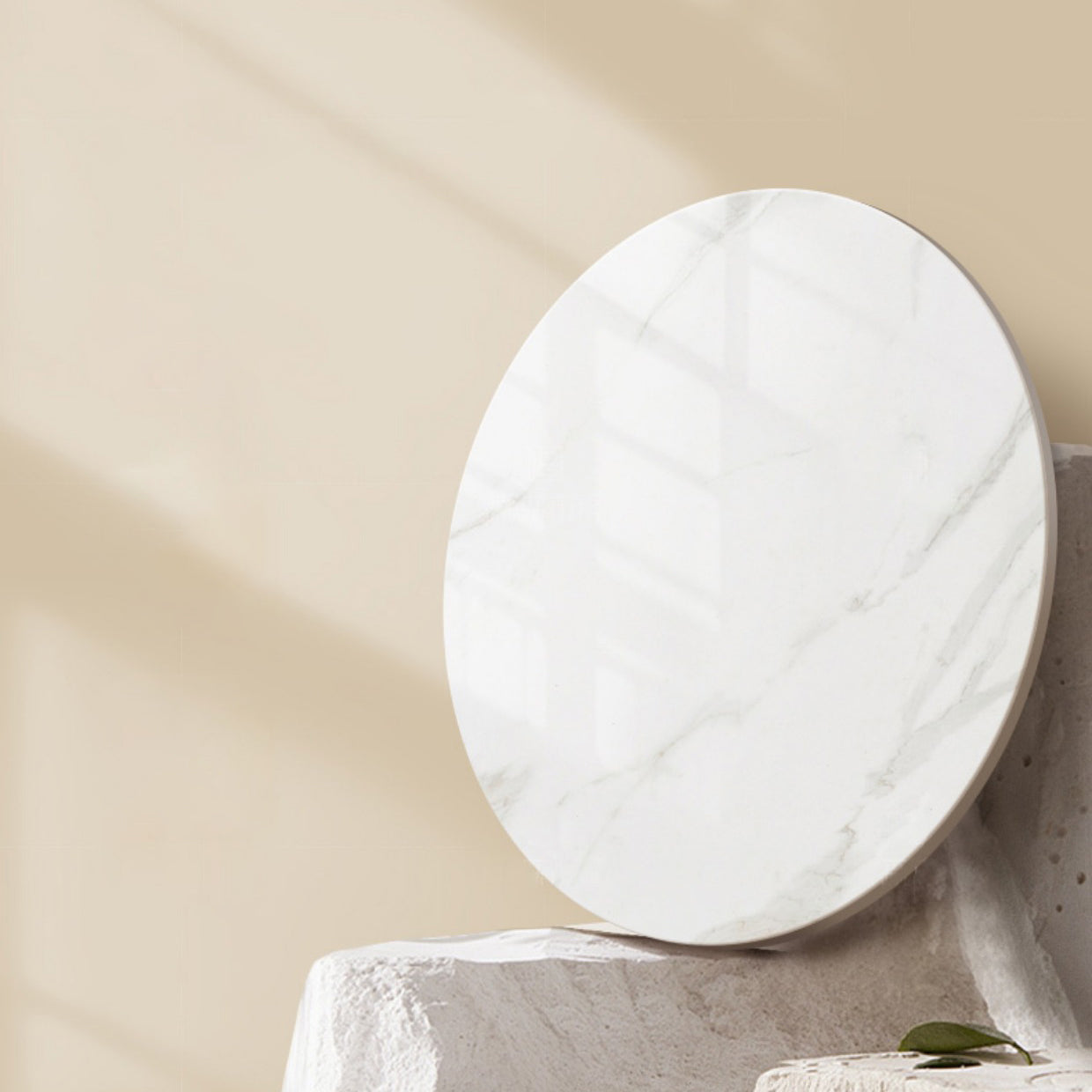 Stone Top Dining Set 1/4/5/7 Pcs Solid Wood Frame Dining Table and Chairs