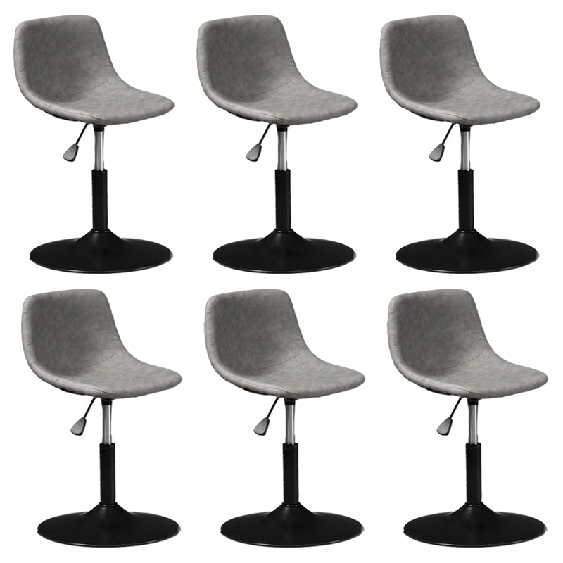 Contemporary Metal Barstool Faux Leather Upholstered Counter Stool Home