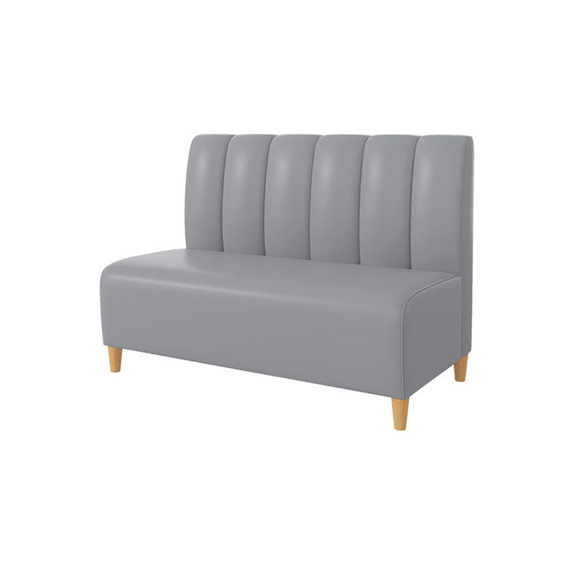 Genuine Leather Sofa Contemporary Sofa with Solid Wooden Feet