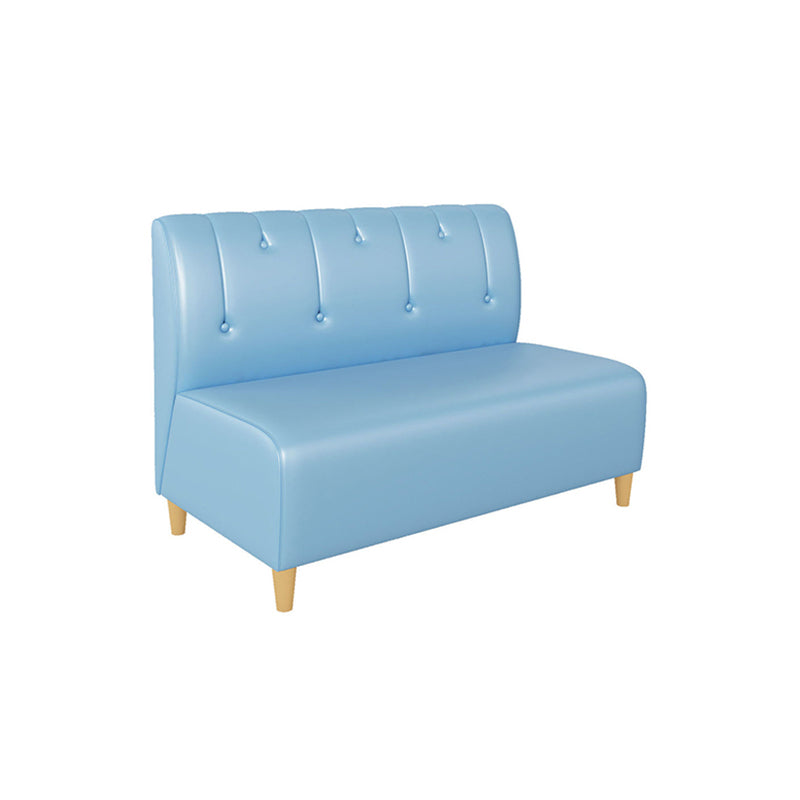 Genuine Leather Sofa Contemporary Sofa with Solid Wooden Feet