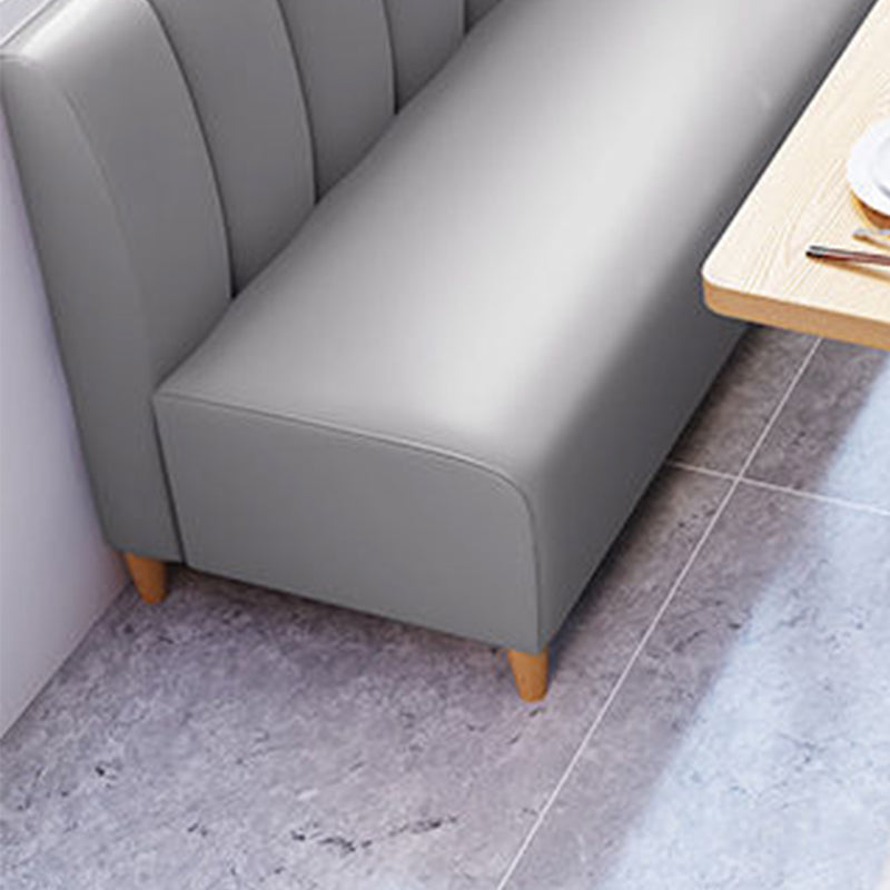 Genuine Leather Sofa Contemporary Sofa with Solid Wooden Feet