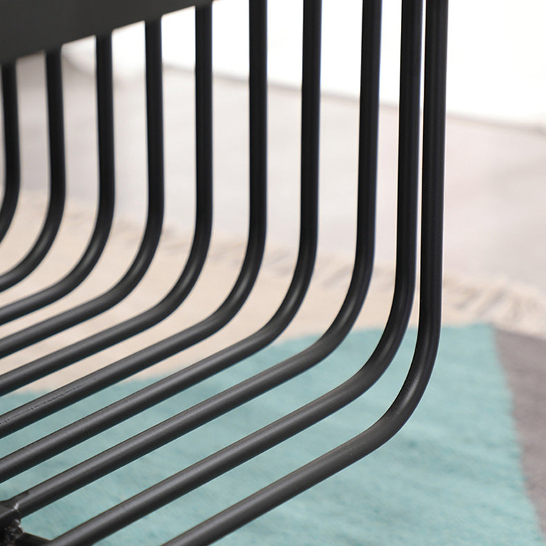 Modern Frame Coffee Table Rectangular Glass Top Cocktail Table for Home