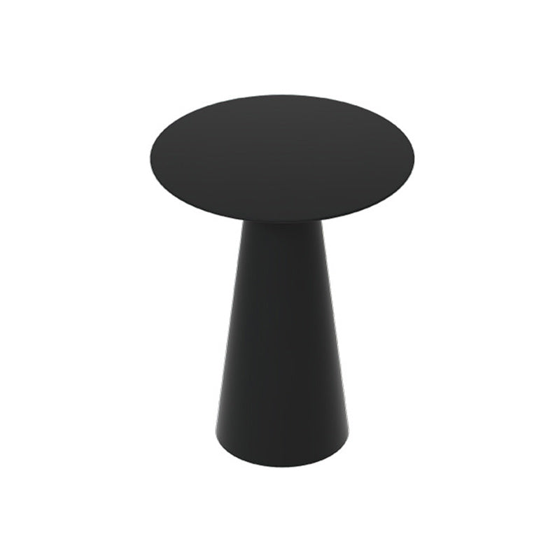Iron 2 Piece Bunching Tables with Round Top and Pedestal Base