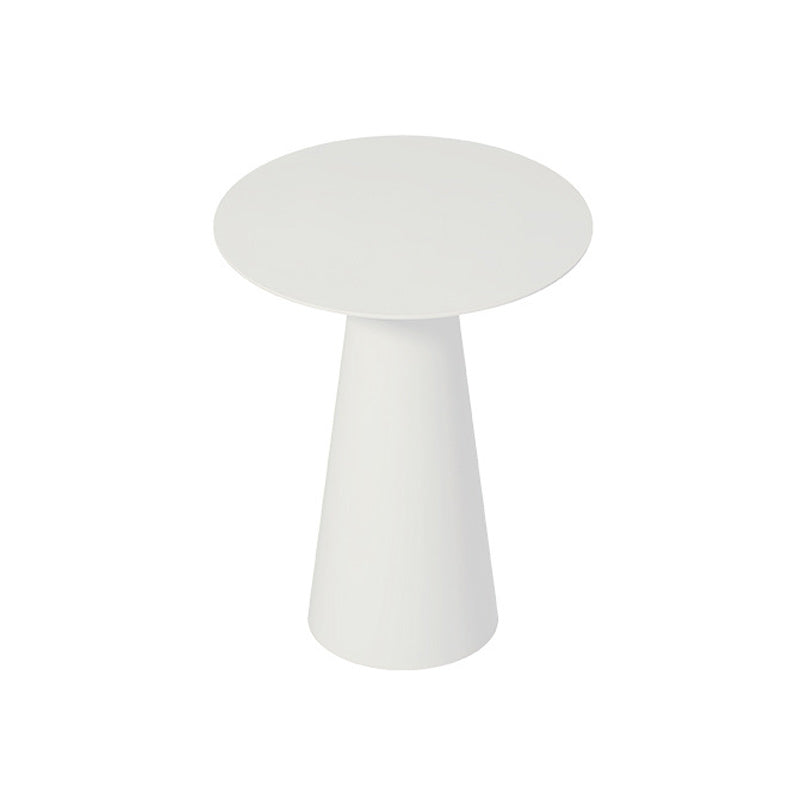 Iron 2 Piece Bunching Tables with Round Top and Pedestal Base